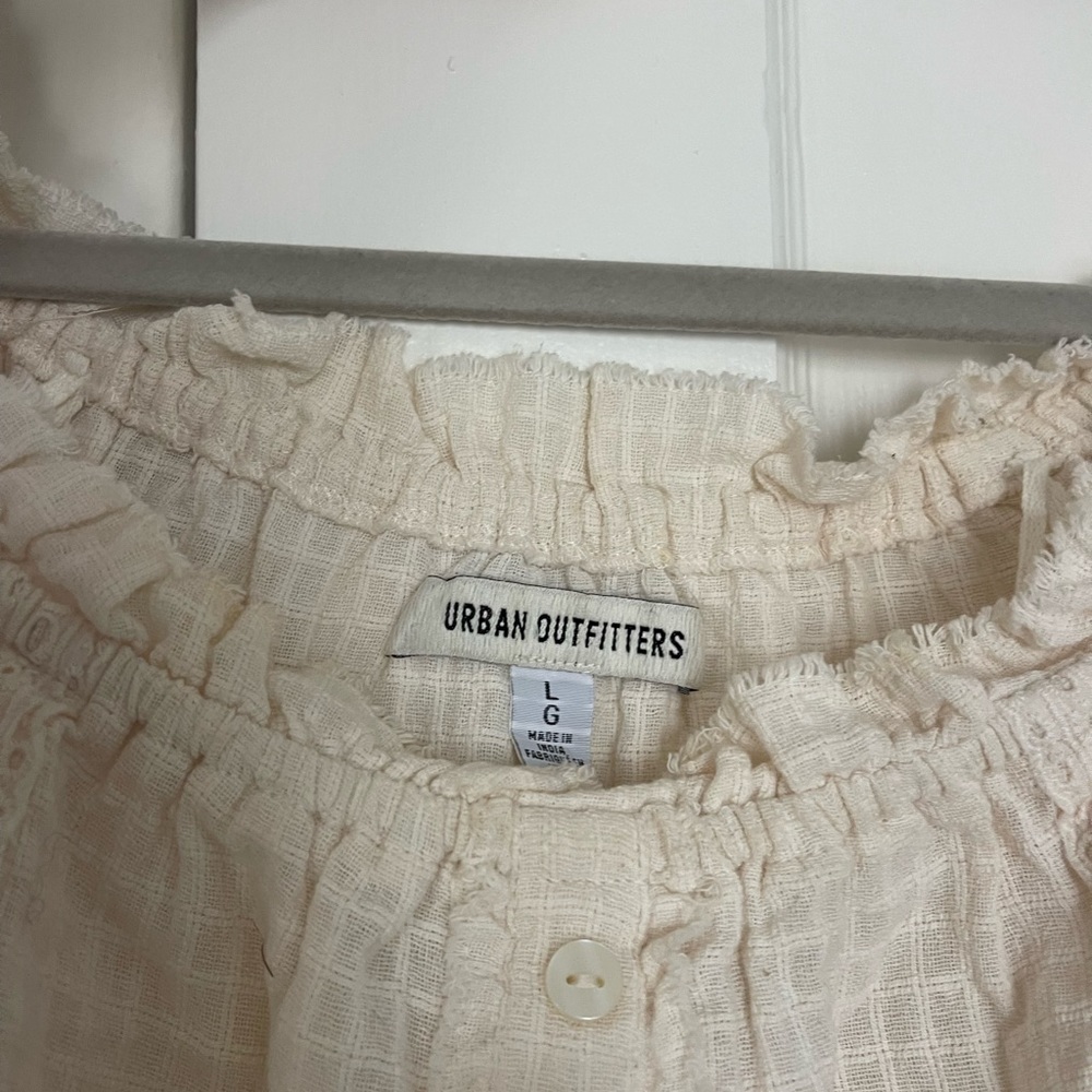 Offwhite cropped blouse urban outfitters